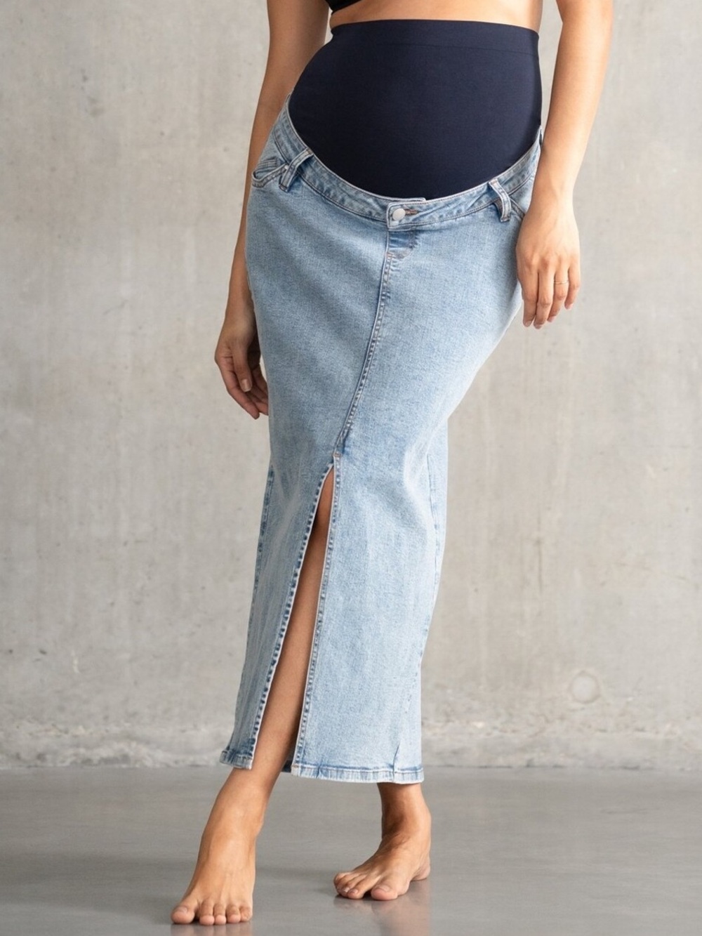 Seraphine Maternity Denim Skirt